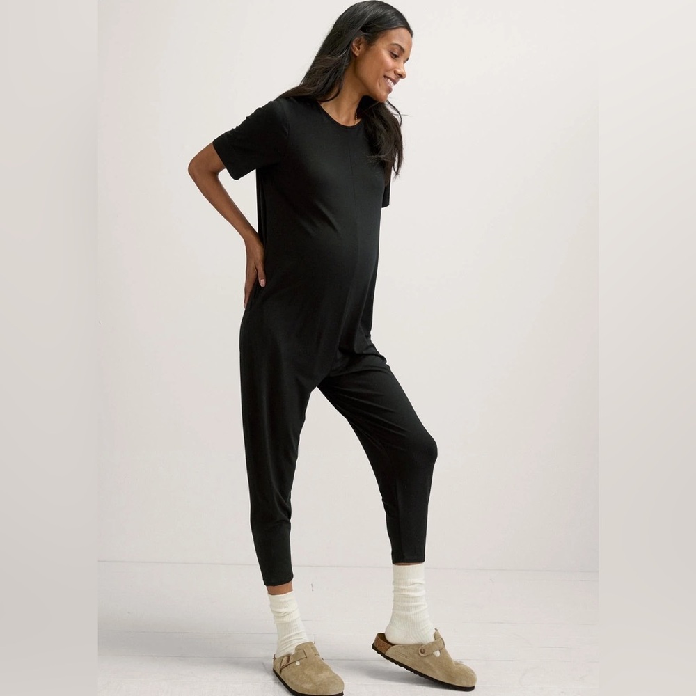 HATCH The Walkabout Jumper in black Maternity Jumpsuit size 0 size xs